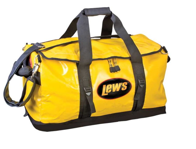 Lew's Boat Bag Water Resistant Molded Bottom EVA Handles Zippered Pockets 24in Yellow - Lew's
