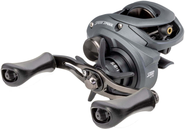 Lew's Speed Spool Baitcast Reel 9+1 Bearings 5.6-1 Ratio Aluminum Frame Graphite Sideplate MCS Braking System Speed Gears P2 Super Pinion Rulon Drag