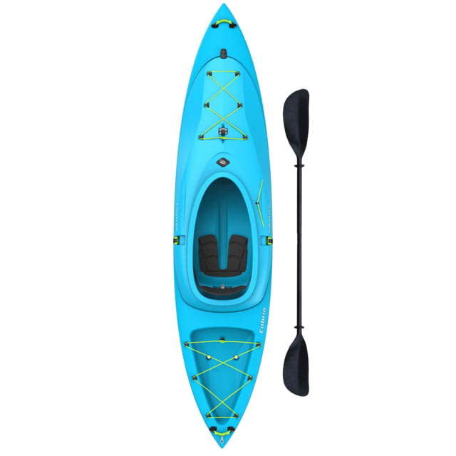 Lifetime Products Emotion Cabrio Hybrid 110 Sit-In and Sit-On-Top Kayak w/Paddle Glacier Blue Large