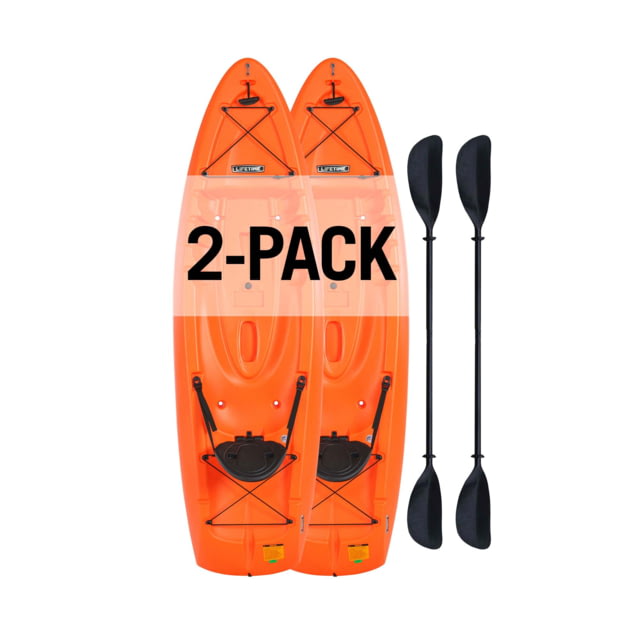 Lifetime Products Volt 85 Sit-On-Top Kayak w/2x Paddles Orange Large