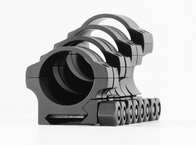 NightForce Standard Duty Rifle Scope Ring Set Black 30mm 1.25in High - Nightforce