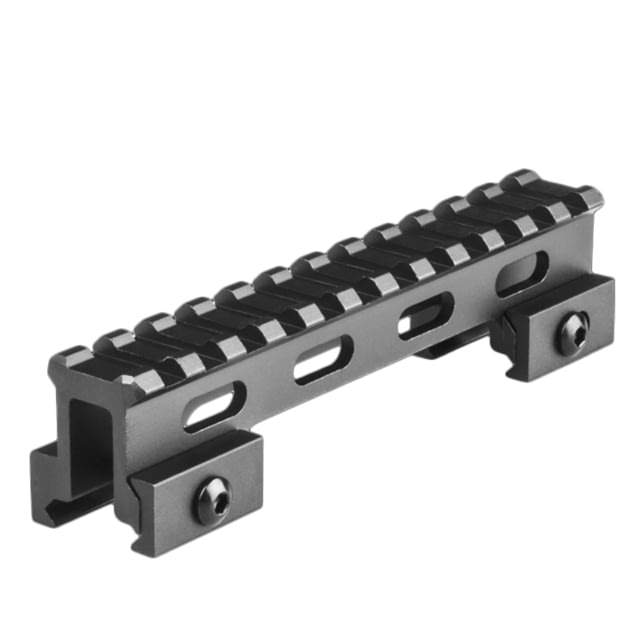 Lion Gears Riser Mount 1in Riser 5in Long with 12 Slots Black Medium - Lion Gears