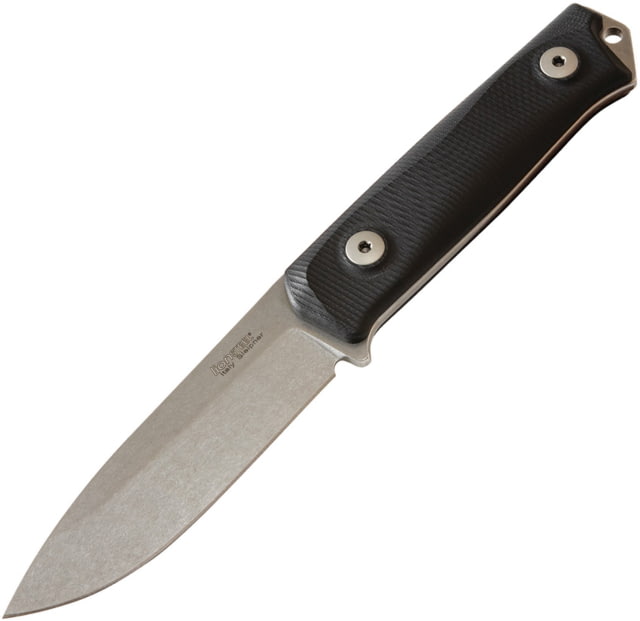 Lionsteel B41 Bushcraft Black G10 Knife 4.13" stonewash finish Sleipner tool steel blade Black G10 handle B41 GBK