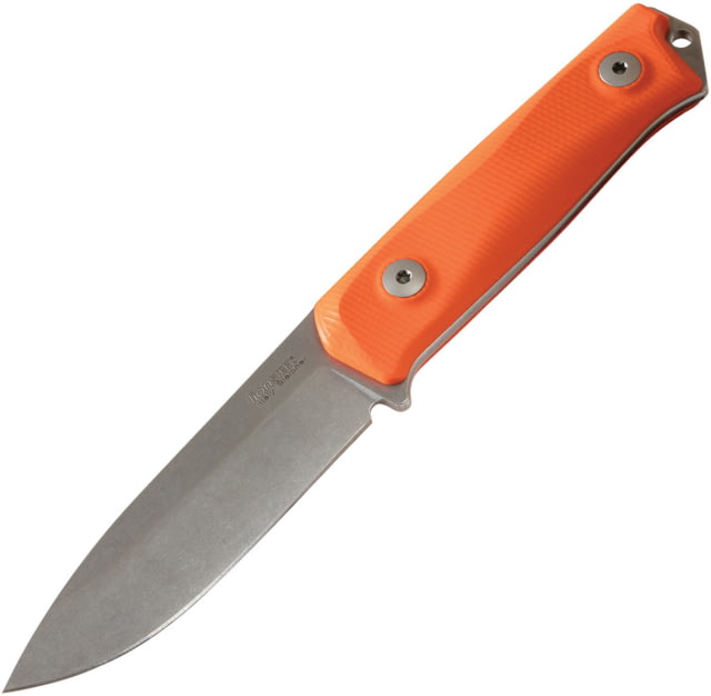 Lionsteel B41 Bushcraft Orange G10 Knife 4.13" stonewash finish Sleipner tool steel blade Orange G10 handle B41 GOR