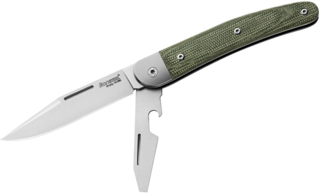 Lionsteel Jack Linerlock Green Micarta Knife screw driver blade JK2 CVG