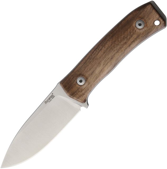 Lionsteel M4 Fixed Blade Walnut Wood Fixed Blade Knife 3.75in M390 Steel Standard Edge Satin Walnut Handle M4 WN