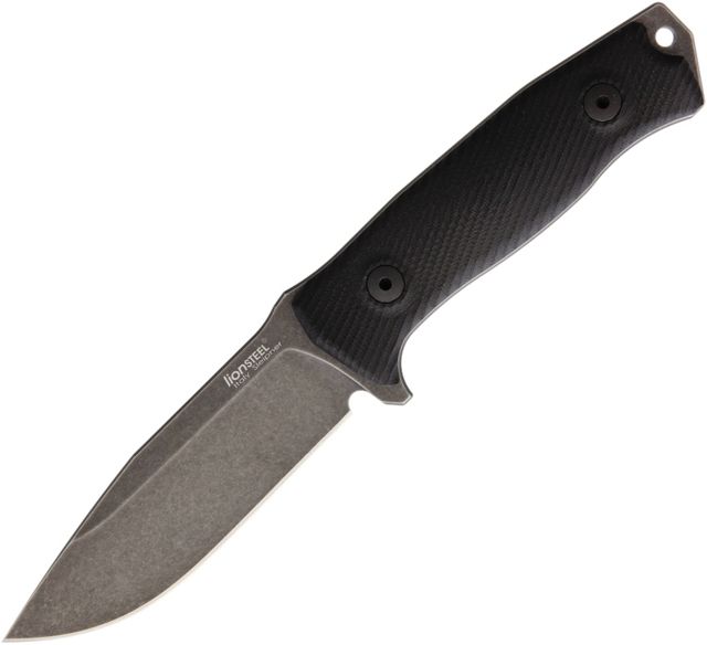 Lionsteel M5 Fixed Blade G10 Fixed Blade Knife 4.5in Black G10 Handle M5B G10 - Lionsteel
