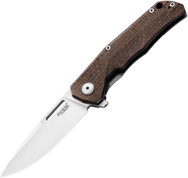 Lionsteel Q4TTRO Framelock GrnBurlap LST - LionSteel Knives