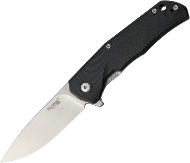 Lionsteel TRE G-10 Framelock Black Folding Knife2.88inBohler M390 SteelDrop PointStonewash Black G10 Handle TRE GBK - LionSteel Knives