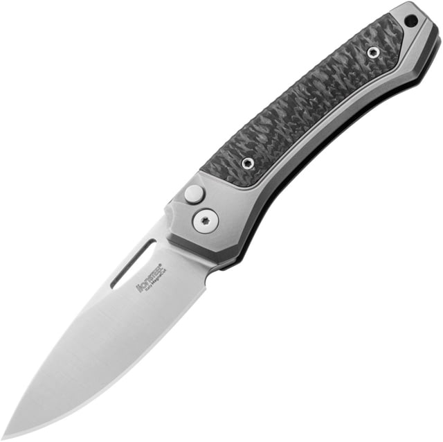 Lionsteel Twain Button Lock CF Gray LS - LionSteel Knives