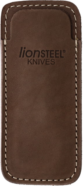 Lionsteel Vertical Leather Sheath Brown 4.5in 900FDV3 BR - Lionsteel