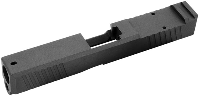 Live Free Armory LF19 Chamfered Series Pistol Slide w/ No RMR Optic Cut Glock 19 Tungsten - Live Free Armory