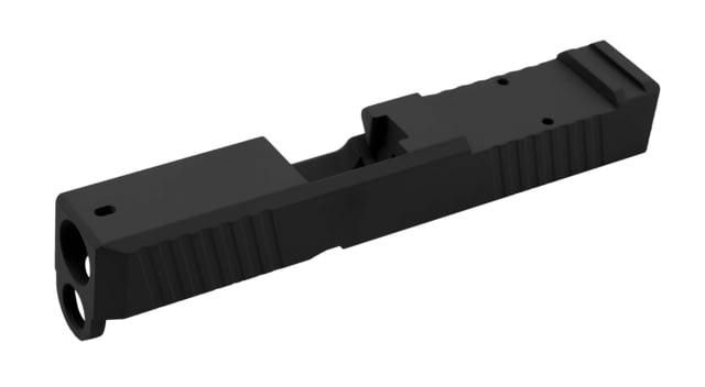 USED Live Free Armory LF26 Chamfered Series Pistol Slide w/ No RMR Optic Cut Glock 26 Black - Live Free Armory