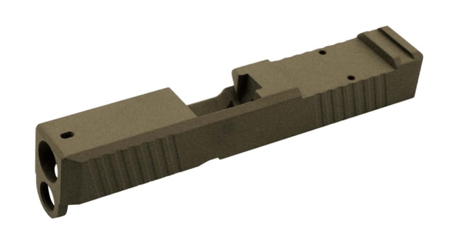 Live Free Armory LF26 Chamfered Series Pistol Slide w/ No RMR Optic Cut Glock 26 Burnt Bronze - Live Free Armory