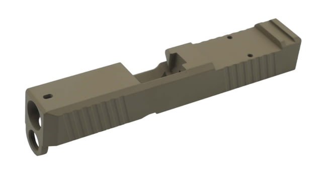 Live Free Armory LF26 Chamfered Series Pistol Slide w/ No RMR Optic Cut Glock 26 Flat Dark Earth - Live Free Armory