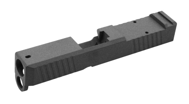 Live Free Armory LF26 Chamfered Series Pistol Slide w/ No RMR Optic Cut Glock 26 Tungsten - Live Free Armory