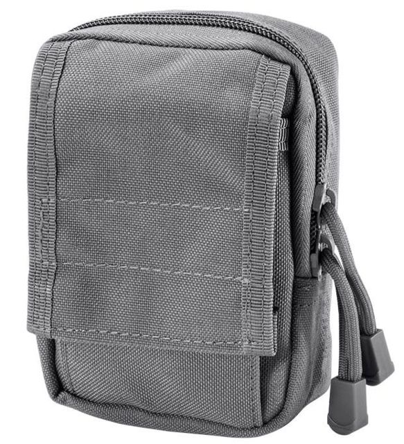 Loaded Gear CX-800 Accessory Pouch Dual Zipper Design Compatible w/ Molle System Gray