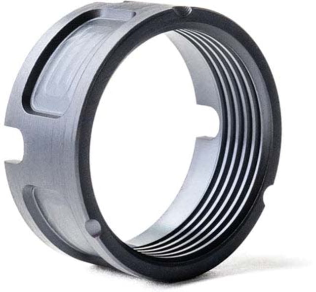 Lockstep Arms AR Billet Castle Nut AR-15 AR-10 9mm Grey - Lockstep Arms