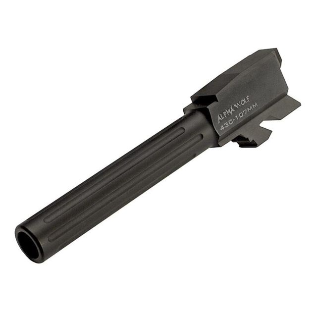 Lone Wolf Arms AlphaWolf Glock 43 9mm Barrel 107mm Length Black - Lone Wolf Arms