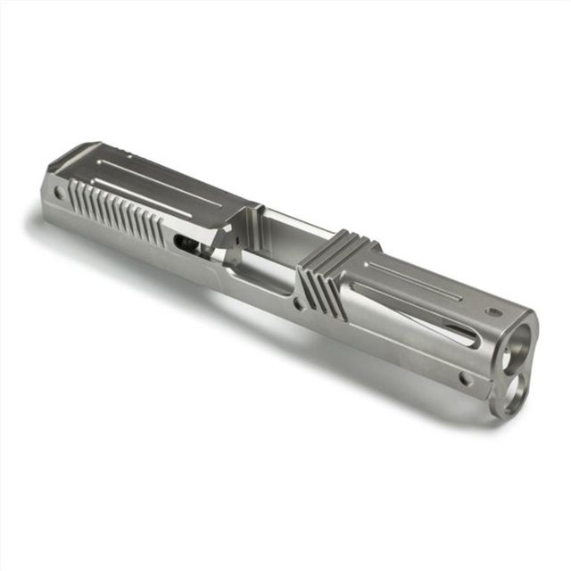 Lone Wolf Arms AlphaWolf Pistol Slide w/Stainless Steel 23 Machining Glock 19 Gen3 9mm Raw Stainless - Lone Wolf Arms