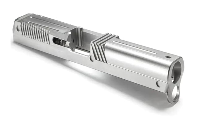 Lone Wolf Arms AlphaWolf Pistol Slide w/Stainless Steel 23 Machining Glock 17 Gen3 9mm Raw Stainless - Lone Wolf Arms