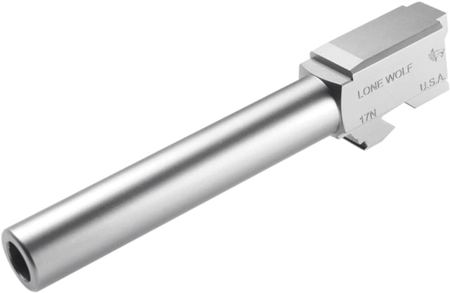 Lone Wolf Arms Glock 17 9mm Barrel 1/2x28 Raw Stainless