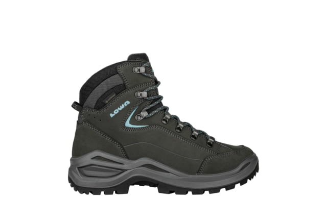 Lowa Lowa Renegade Evo GTX Mid Hiking Shoes - Women's Asphalt/Turquoise 8 - $175.99 at Optics Planet
