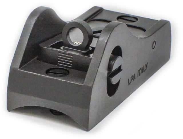 LPA Adjustable Rear Shotgun Sight Screw Down Ghost Ring Black - Lpa
