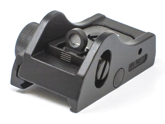LPA Adjustable Shotgun Rear Sight Picatinny Rail Ghost Ring Black - Lpa