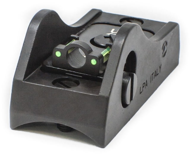 EDEMO LPA Adjustable Shotgun Rear Sight Screw Down Fiber Optic Ring Black BAR11R+D5 EDEMO1 Used Condition Fair - Lpa