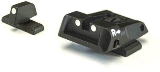 LPA Adjustable White Dot Sight Set Beretta APX Black - Lpa