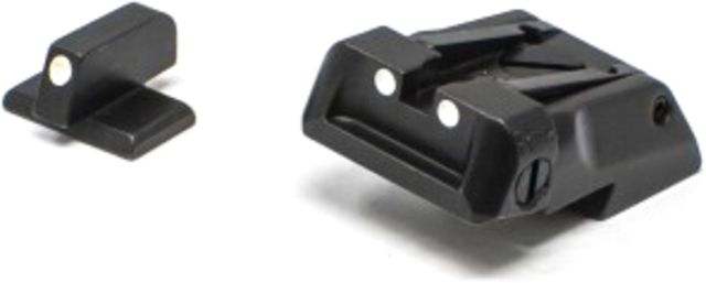 LPA Adjustable White Dot Sight Set Rock Island 1911 Black