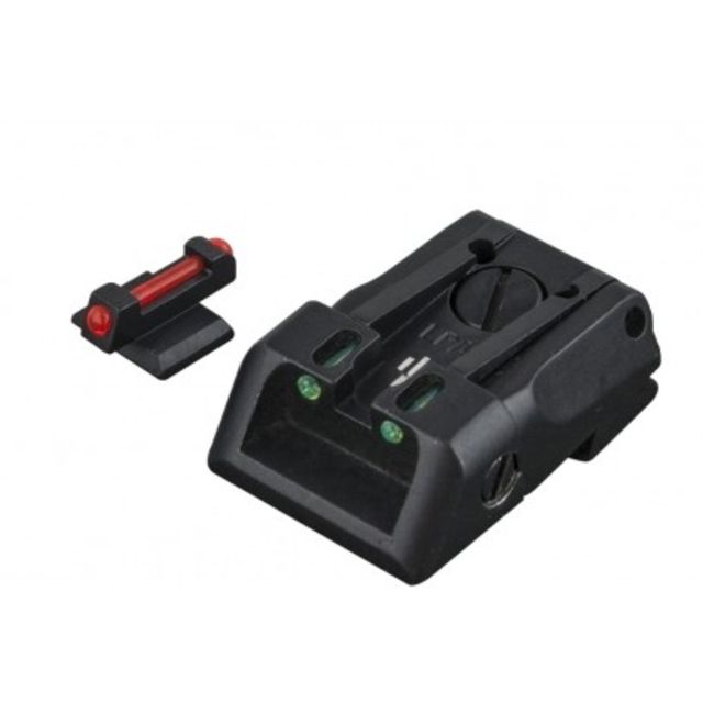 LPA SPF Fiber Optic Adjustable Sight Set For Kimber 1911 Black - Lpa