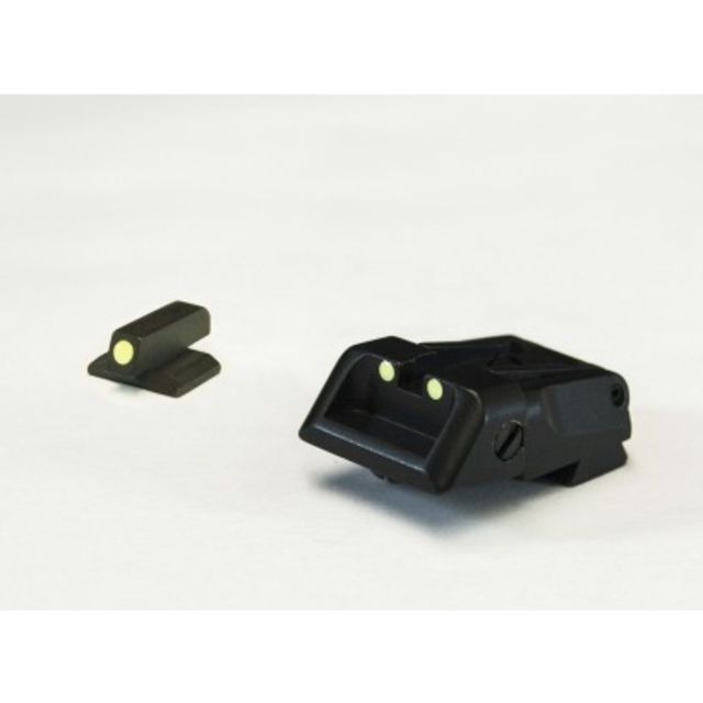 LPA SPL Fully Adjustable Luminova Sight Set For Kimber 1911 Black - Lpa