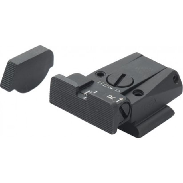 LPA SPR Adjustable Black Target Sight Set For Ruger P85-P89 Black - Lpa
