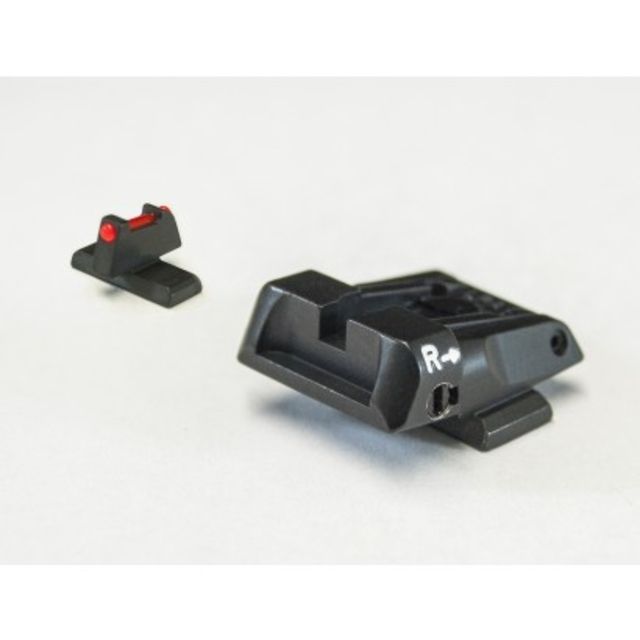 LPA SPS Fully Adjustable Fiber Optic Front Sight Set For Beretta APX Black - Lpa