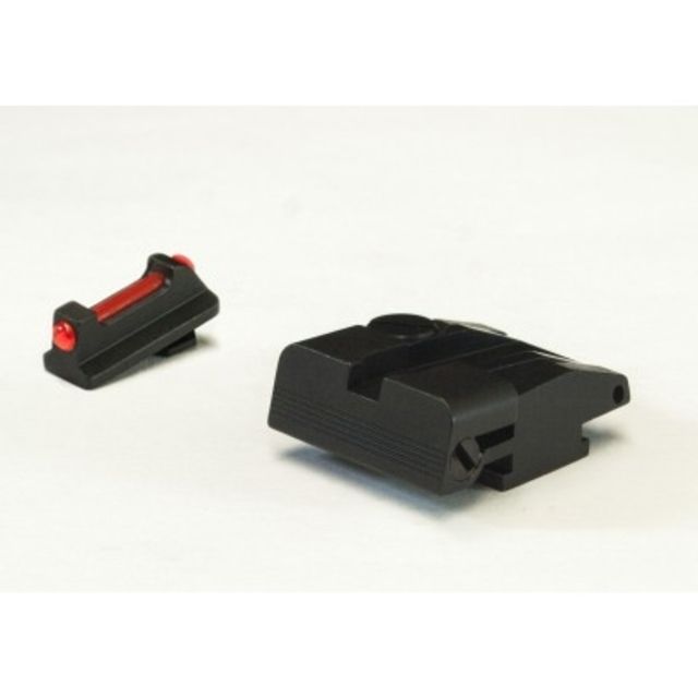 LPA SPS Fully Adjustable Fiber Optic Front Sight Set For Walther P99 PPQ PPQM2 No 22 Rimfire Black - Lpa