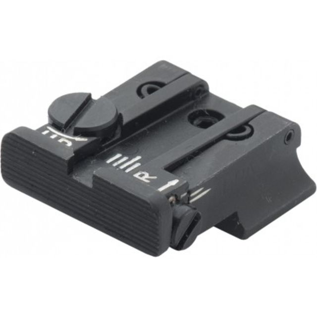 LPA TPU Adjustable Rear Black Serrated Sight Set For S&W Cal. 9 40 3rd Gen Black - Lpa