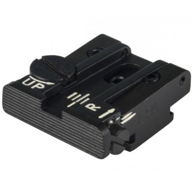 LPA TPU Adjustable Rear Black Serrated Sight Set For S&W SW99 Walther P99 Black