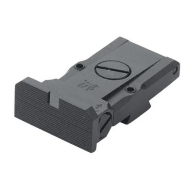 LPA TRT Adjustable Rear Target Black Serrated Sight Set Black - Lpa
