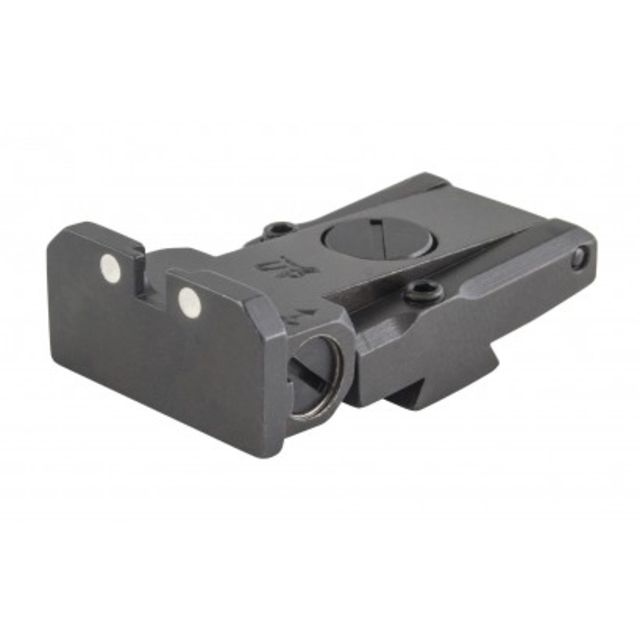 LPA TRT Adjustable Rear Twin White Dot Sight For Desert Eagle Black