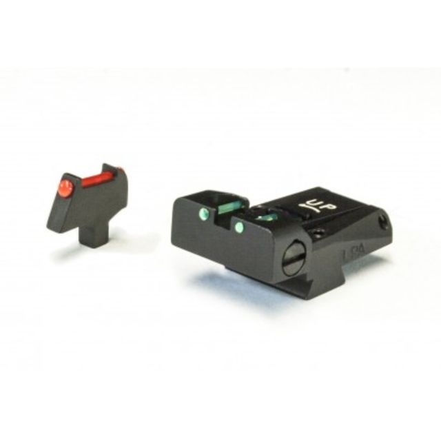 LPA TTF Fiber Optic Adjustable Sight Set For 1911 Colt 80 Series Black - Lpa