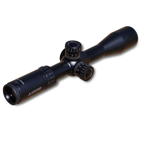 Lucid  Mil/Mil FFP Rifle Scope 30mm Tube Etched Glass Reticle Black - Lucid Optics