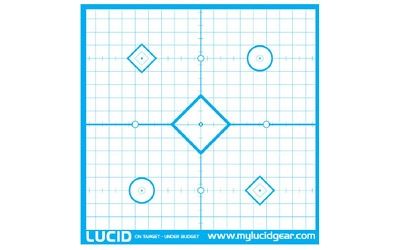 Lucid Precision Sight In Target 20/Pack Cyan 18inX18in - Lucid Optics