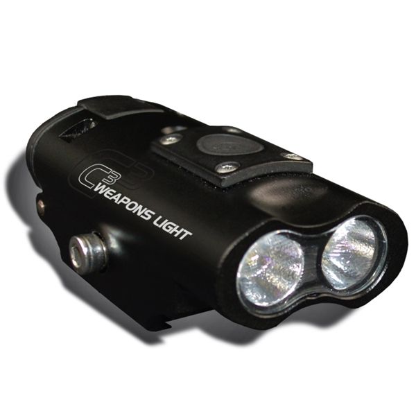 Lucid Optics Rail Mounted CREE XPE2 Weapon Light AAA White 300 Lumens Black - Lucid Optics