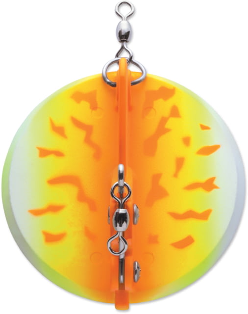 Luhr Jensen 1 Dipsy Diver Orange Fire UV / Chrome Bottom