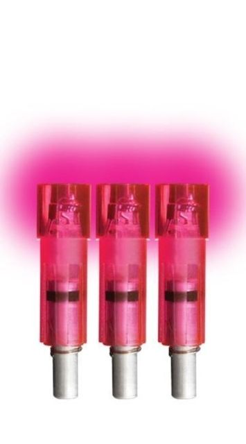 Lumenok Lighted Crossbow Nock Flat Bolt Ends 3-Pack Pink