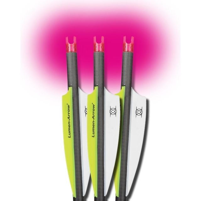 Lumenok Crossbow Bolt Pink Capture 20 in Black Pack of 3 - Lumenok