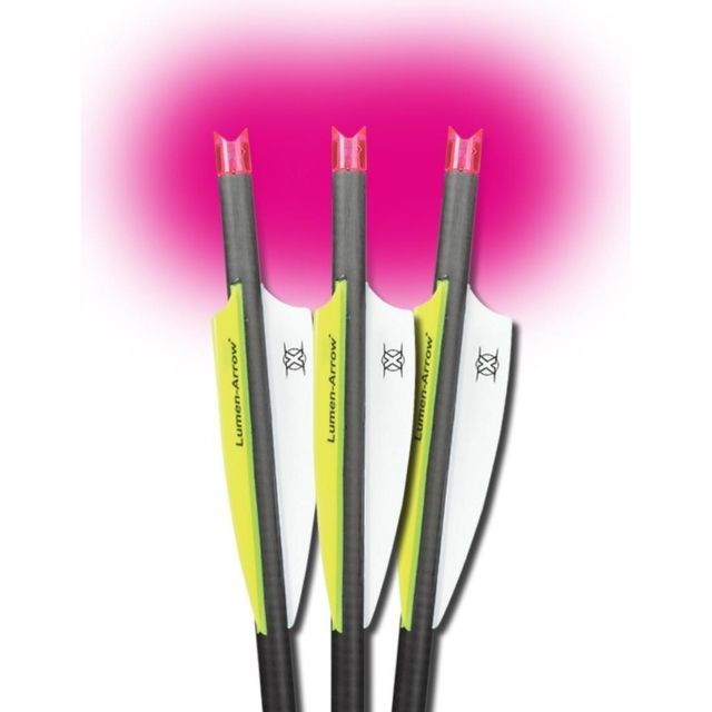Lumenok Crossbow Bolt Pink Moon 20 in Black Pack of 3