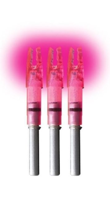 Lumenok Lighted Arrow H Nocks 3-Pack Pink - Lumenok